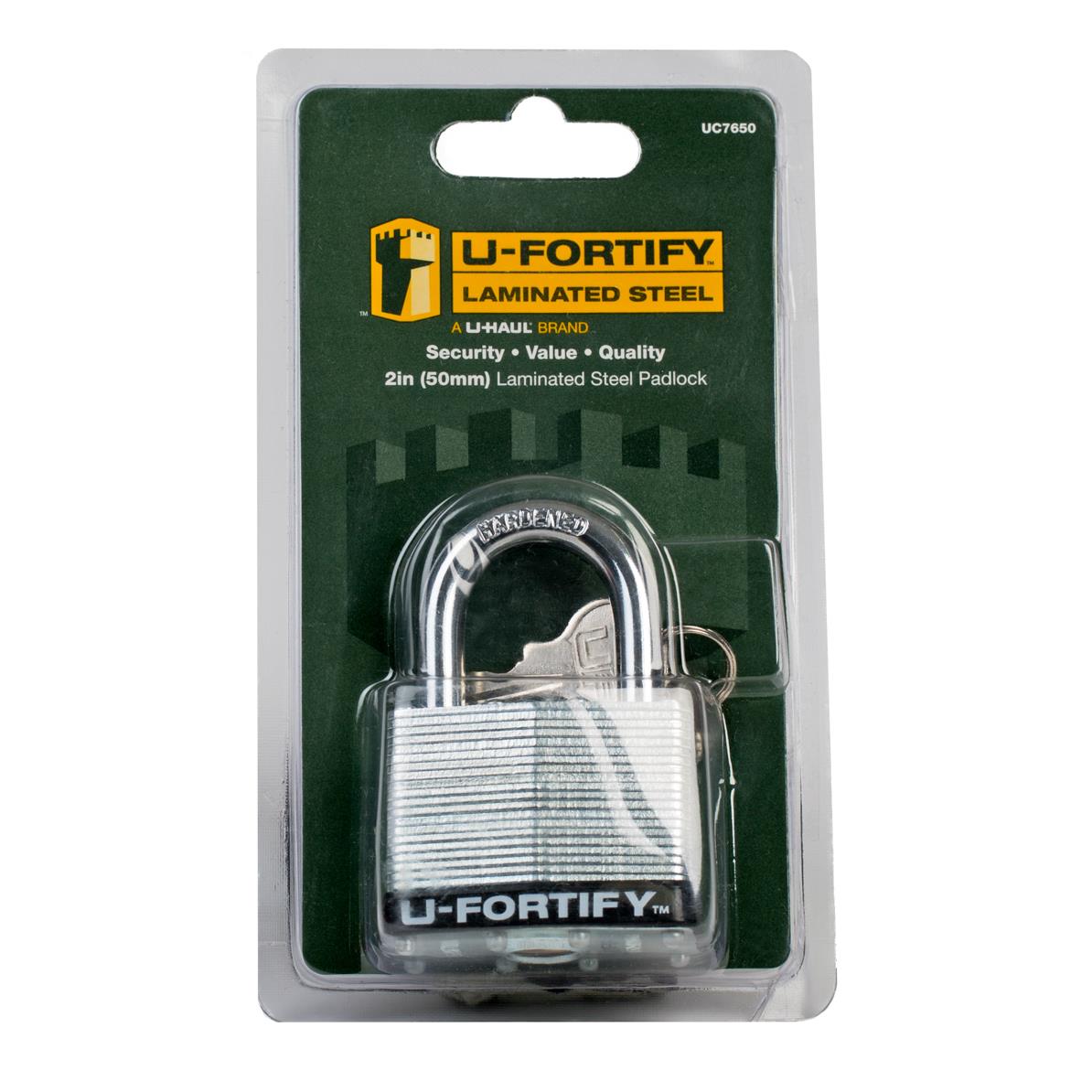 U-Fortify® Laminated Steel 2" Padlock